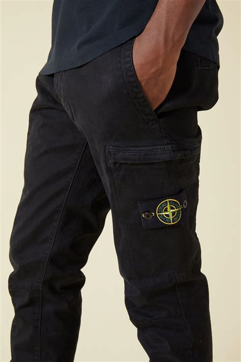 stone island twill cargo pants